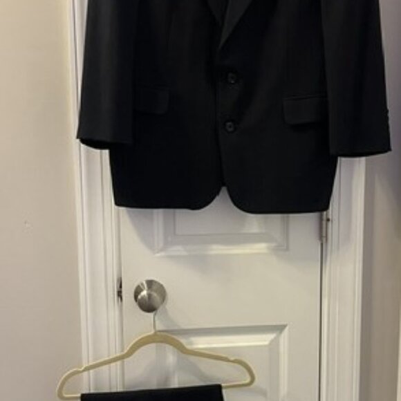 Oscar de la Renta Navy Pinstripe Men's Two Piece Suite - Picture 2 of 10